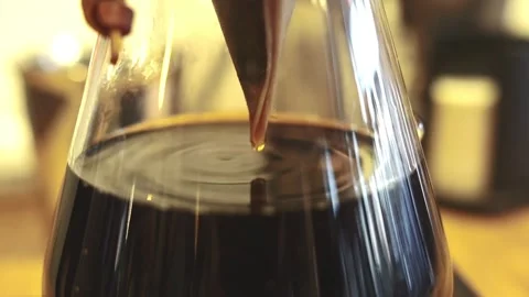 Brewing espresso coffee drink break household service at illustration video 스톡 동영상 336585360