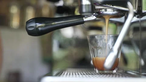 Brewing espresso coffee Stock Footage 151249493