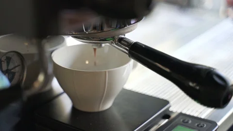 Brewing espresso Stock Footage 121509553