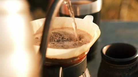 Brewing Fresh Coffee The Art of the Stock Video Pond5