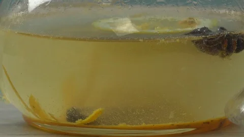 Brewing Fruit Tea Stock Footage 97219502