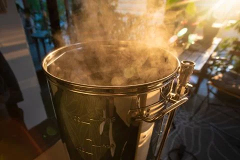 Brewing at home Stock Photos