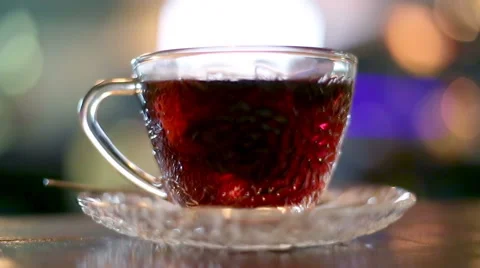 Brewing hot black tea Stock Footage 60603240