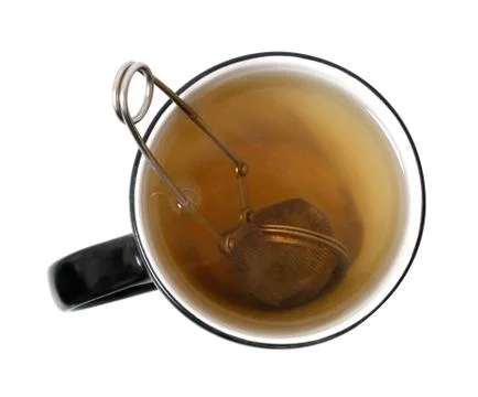 Brewing tea in a cup Stock Photos