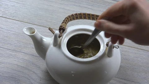 Brewing Tea Stock Footage 97059268