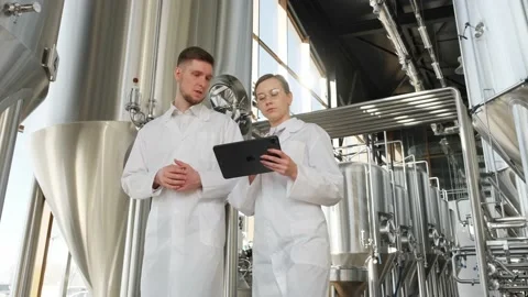 Brewing technology go through the plant Vidéo 175790473