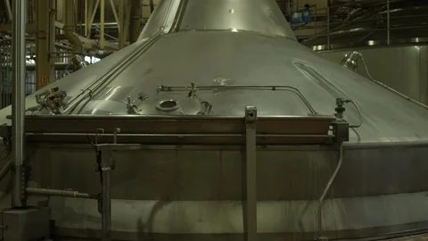 Brewing Vessel Inside Brewhouse 2 Stock Footage 116591631