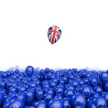 Brexit balloon flight Stock-Illustration