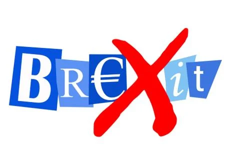 Brexit british exit from EU Stock Illustration