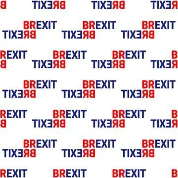 Brexit Concept Sign Text Isolated. United Kingdom Exit From Europe relative i Stock Illustration