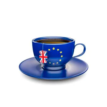 Brexit cup of tea Illustrazione stock