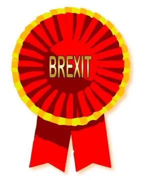 Brexit Isolated Rosette Stock Illustration