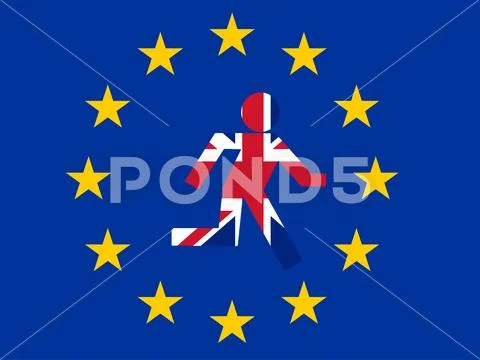 Brexit, leaving the EU Stock Illustration