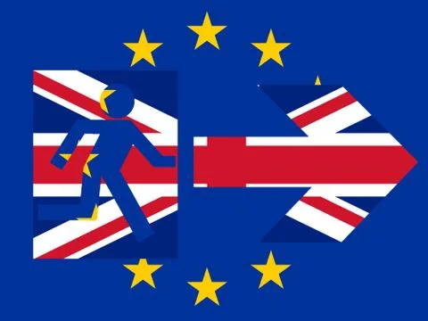Brexit, leaving the EU Stock Illustration