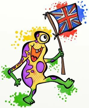 Brexit Monster Stock-Illustration