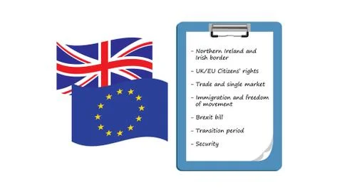 Brexit negotiations Stock Illustration