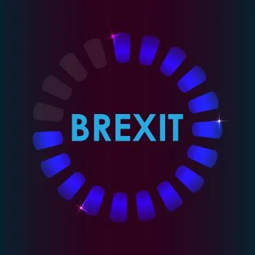 Brexit preloader, business  concept about brexit Stock Illustration