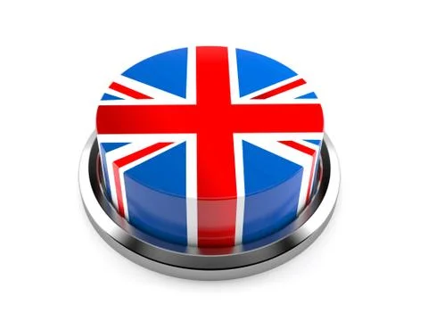 Brexit push button isolated Stock Illustration