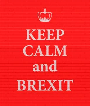 Brexit Text Isolated. Stock Illustration