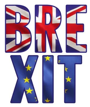 Brexit Text Word Title Stock Illustration