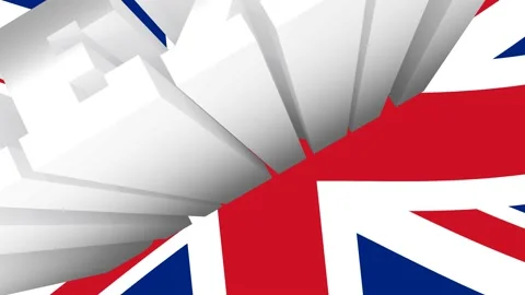 Brexit union flag concept Stock Footage 146463230