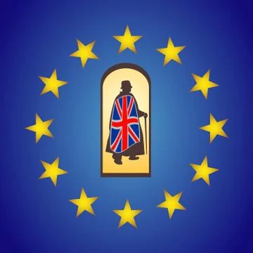 Brexit vector concept イラスト素材