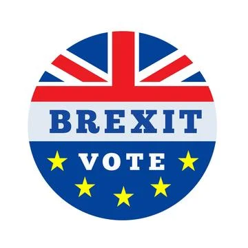 Brexit vector illustration Brexit vector illustration with flags UK and EU... Stockfoto's