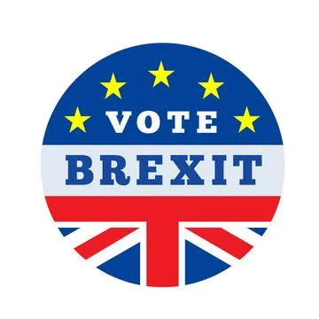 Brexit vector illustration Brexit vector illustration with flags UK and EU... Foto stock