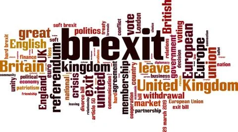 Brexit word cloud Stock Illustration