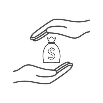 Bribe, bribery, corruption icon. Vector illustration, flat design. Stock Illustration