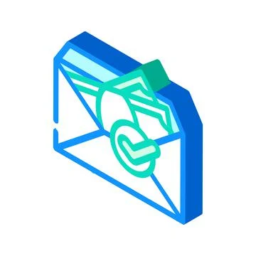 Bribe compliance isometric icon vector illustration Illustrazione stock