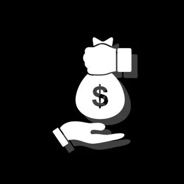 Bribe icon icon flat Stock Illustration