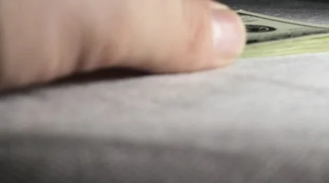 Bribe in one thousand dollars Stock Footage 50408667