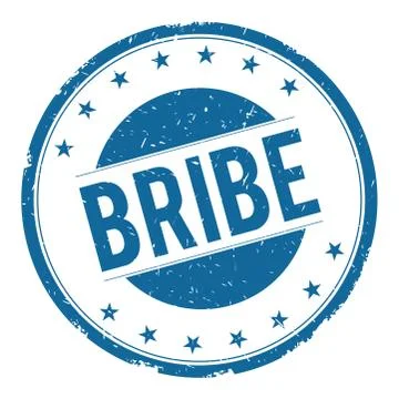 BRIBE stamp sign Stock Illustration