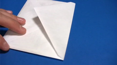 Bribe - thousand dollars in postal envelope Stock Footage 366222