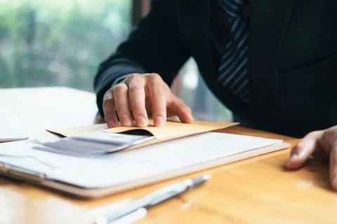 Bribery and corruption concepts. Stock Photos