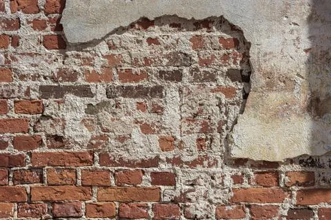 Brick and plaster. Stock Photos