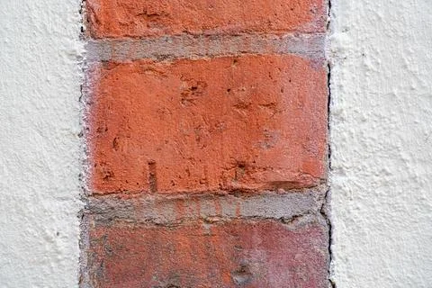 Brick and Plaster Texture  Macro Detail 写真素材