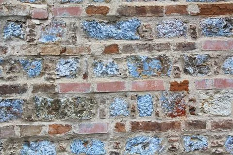 Brick and Stone Background Texture in Athens, Greece Stock Photos