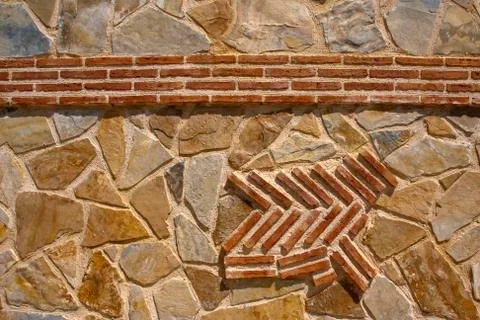Brick and stone wall Stock Photos