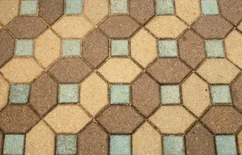 Brick and tile pattern Stock Photos