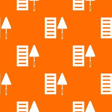 Brick and trowel pattern seamless イラスト素材