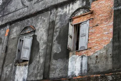 Brick and window Stock Photos