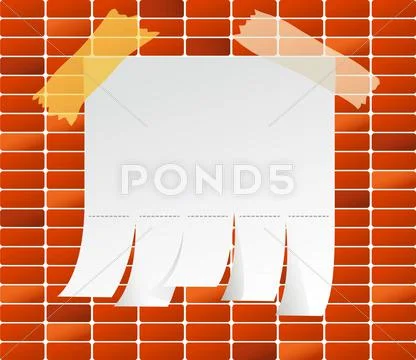 Brick back Stock Illustration