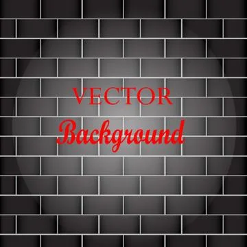 Brick Background. Vector Illustartion Stock Illustration