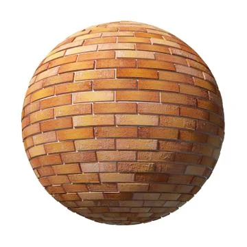 Brick ball isolated Stock Illustration