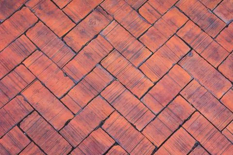 Brick block floor pattern background Stock Photos