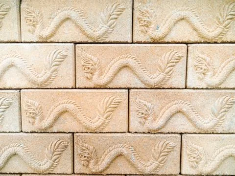 Brick block pattern background Stock Photos