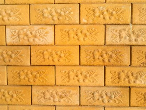 Brick block pattern background Stock Photos