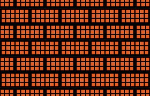 Brick blocks brow seamless wall pattern Stock Illustration